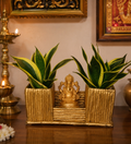 Twin Paper Planter with Lord Ganesha
